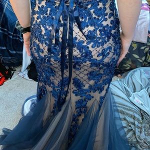 Navy Blue Prom Dress